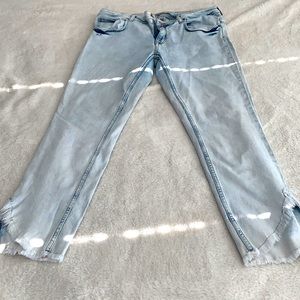 Zara light wash ombré denim